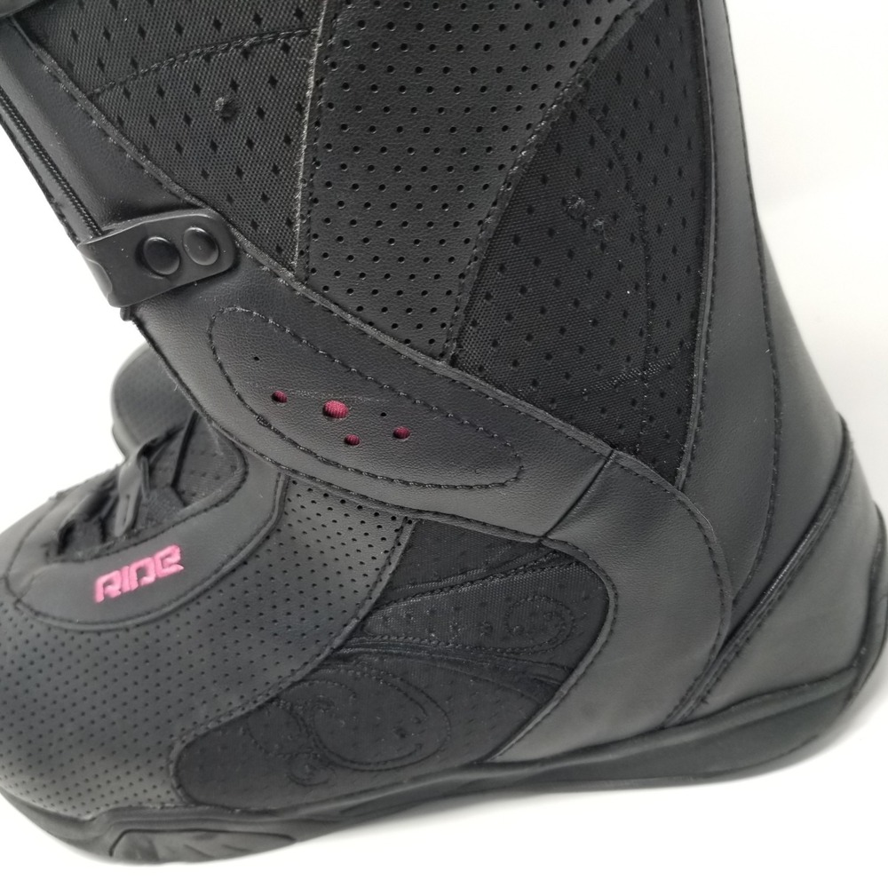 Women's Black Pink Purple RIDE SAGE Snowboard Boots Size 9.5 - Picture 11 of 16